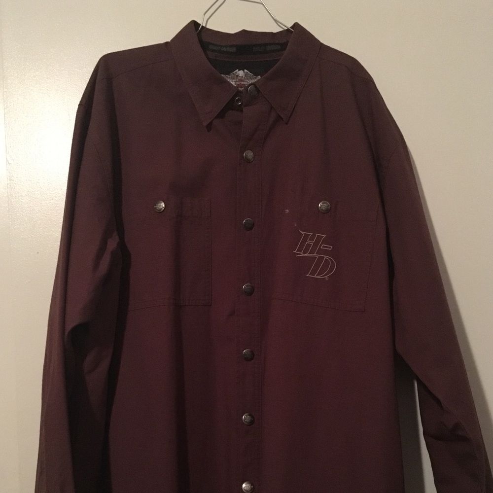 Men’s Harley Davidson button-up